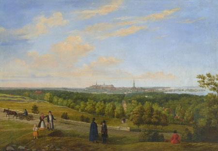 unknow artist A view from Tallinn to Lasnamae oil painting image